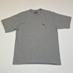 Vintage Tommy Bahama Parrot Graphic T Shirt Mens L Double Sided Cigar Martini